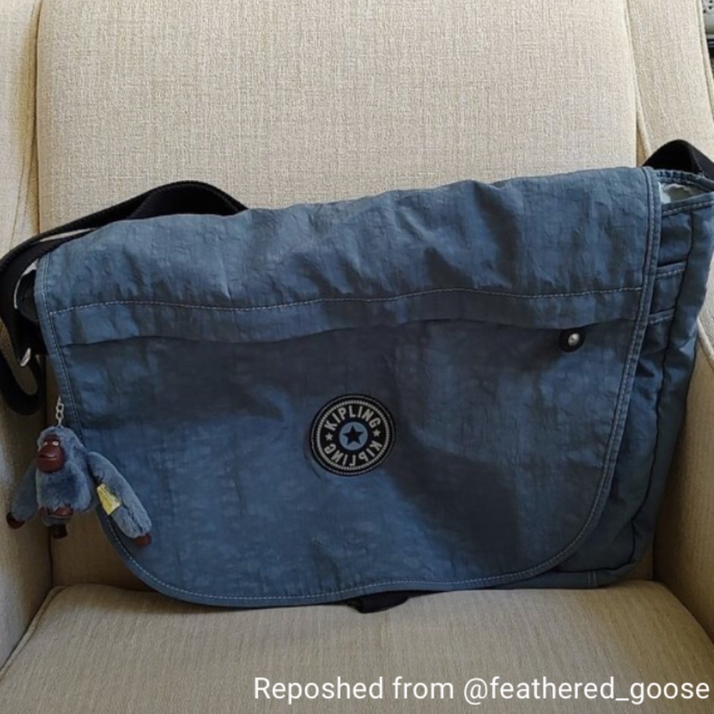 Kipling Madhouse Expandable  Messenger Crossbody Bag Unisex
